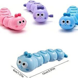 Wind-Up Caterpillar Toy - Mechanical Crawling Insect, Educational STEM Kids Toys